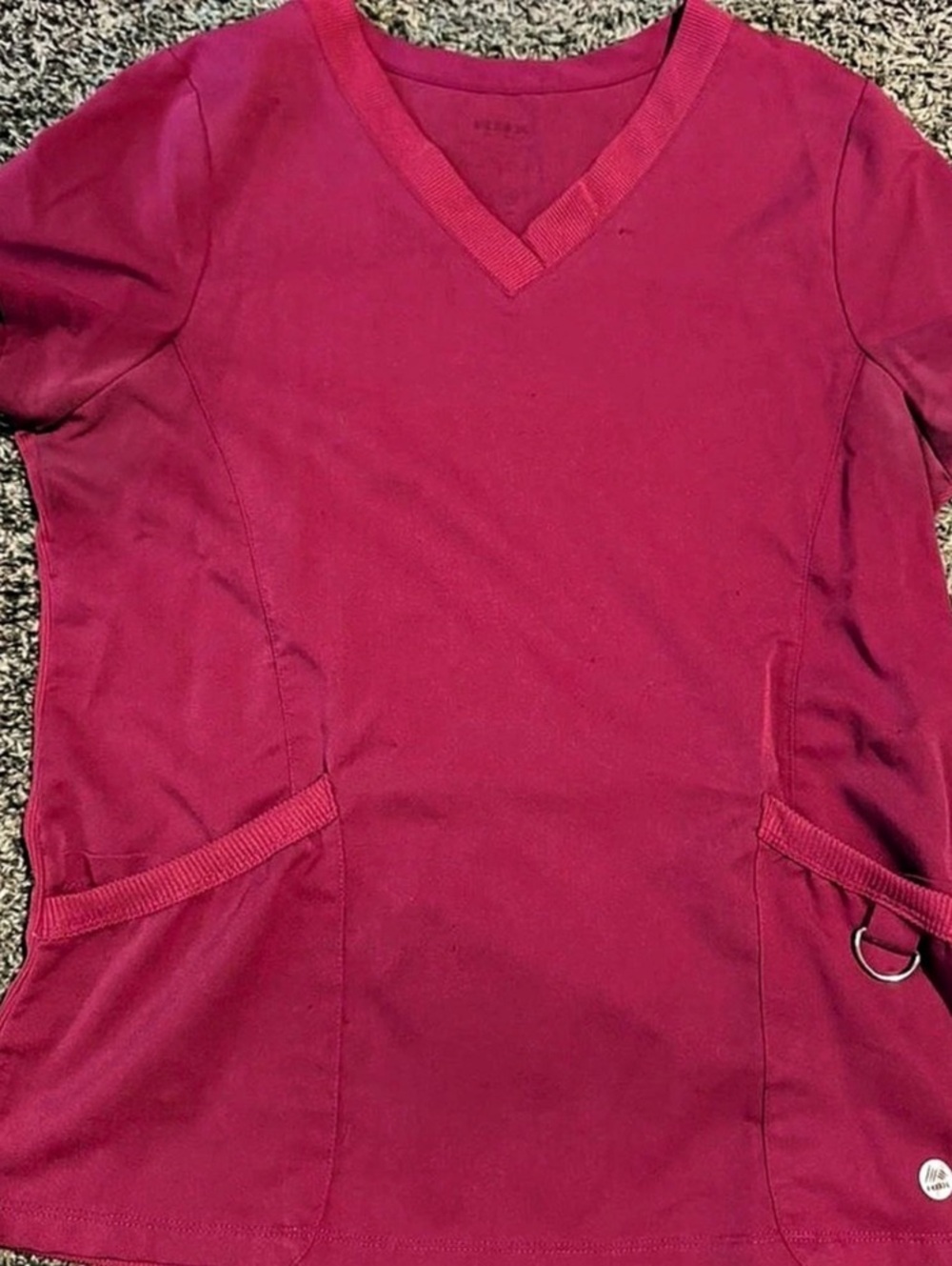RBC Short Sleeve V-Neck Top in Pink